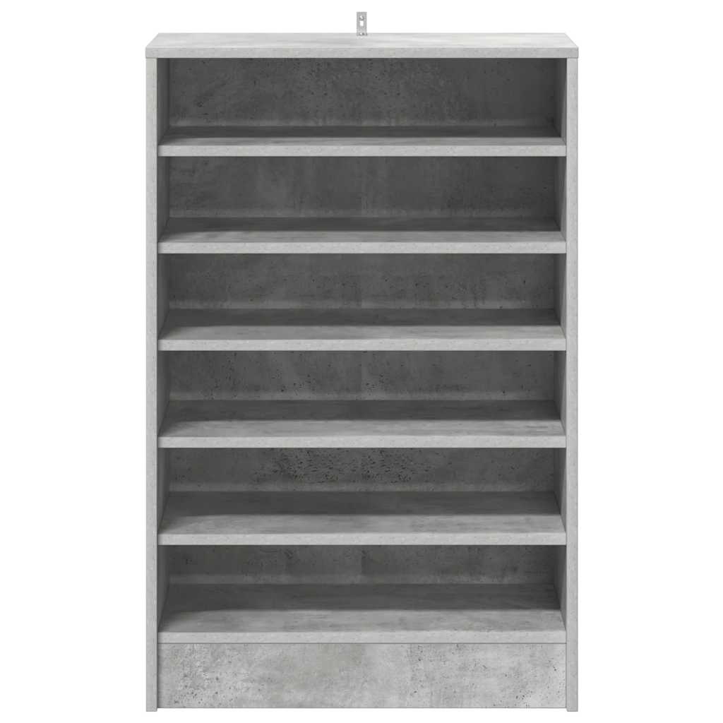 vidaXL Shoe cabinets 60 x 35 x 92 cm Concrete Grey 7 shelves