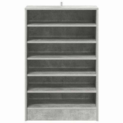 vidaXL Shoe Cabinet Concrete Grey 60x35x92 cm Engineered Wood