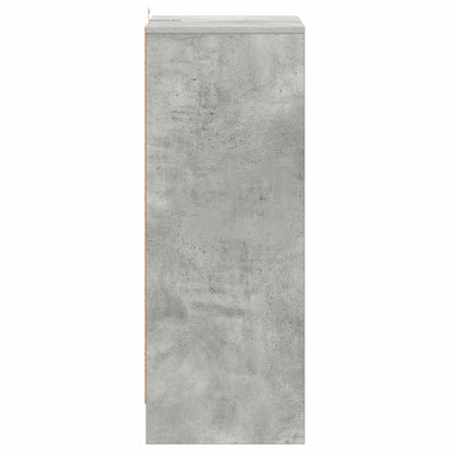 vidaXL Shoe Cabinet Concrete Grey 60x35x92 cm Engineered Wood