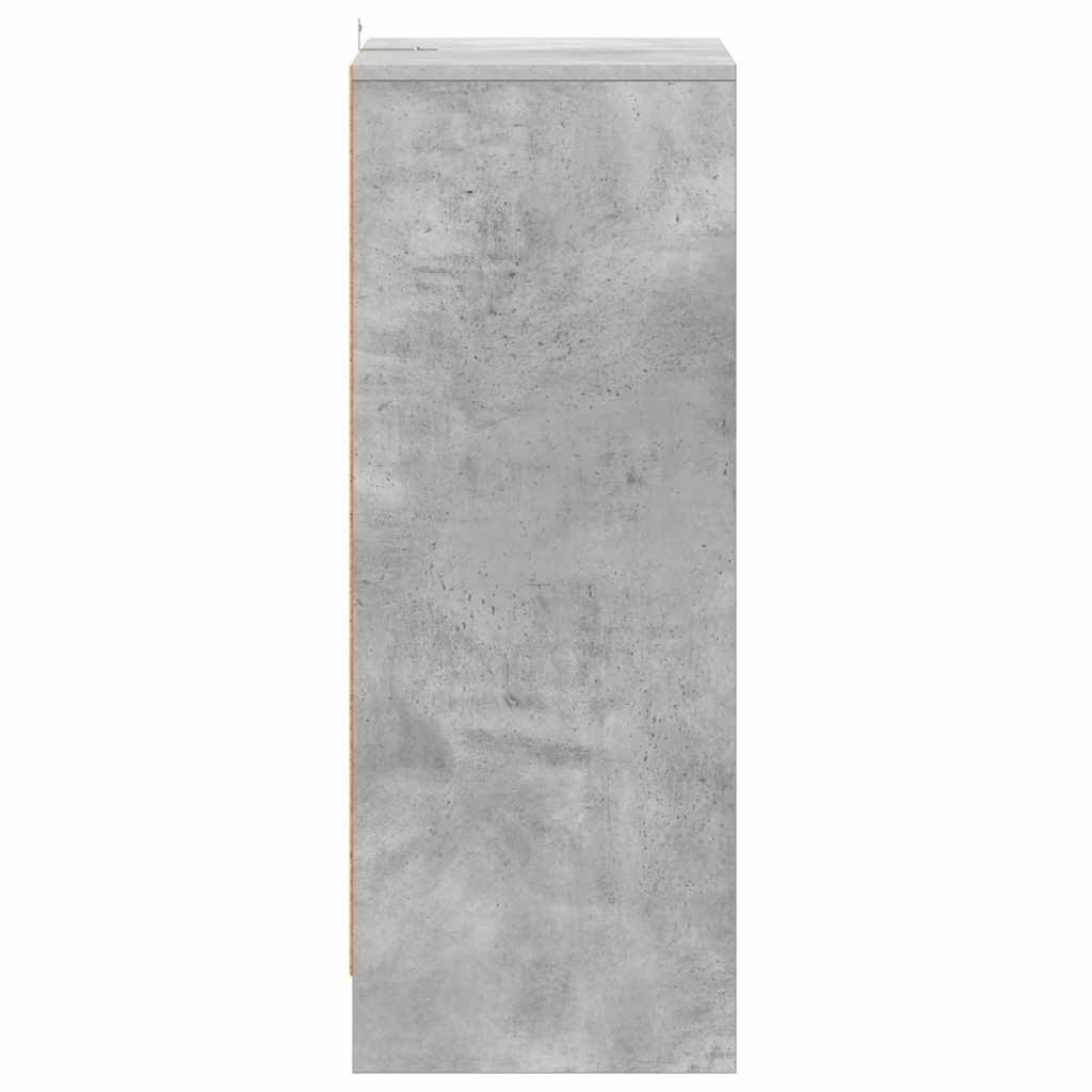vidaXL Shoe cabinets 60 x 35 x 92 cm Concrete Grey 7 shelves