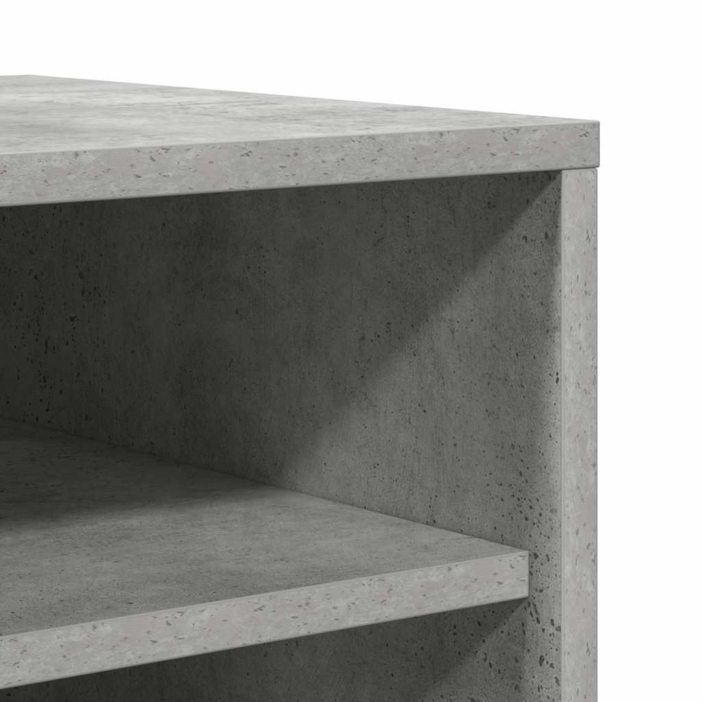 vidaXL Shoe cabinets 60 x 35 x 92 cm Concrete Grey 7 shelves
