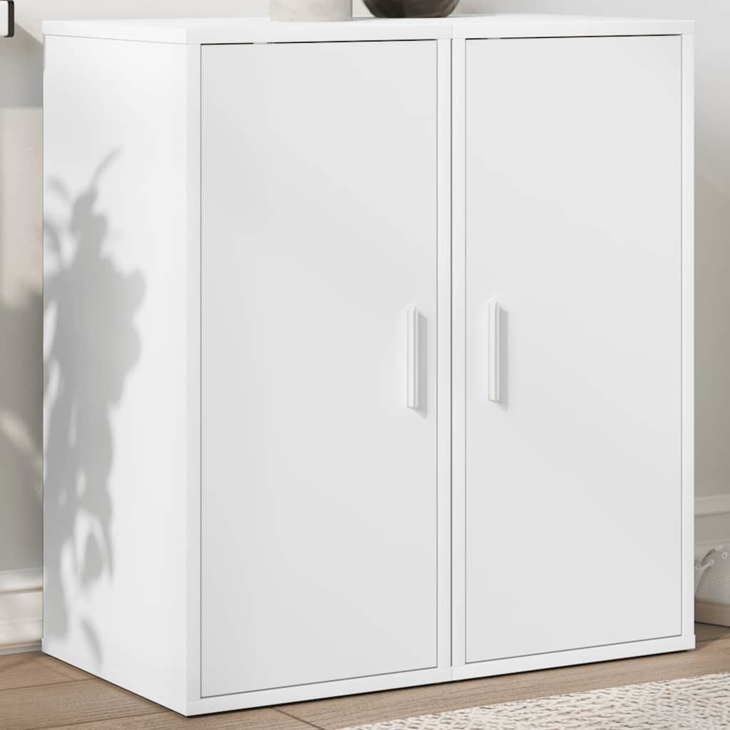vidaXL Shoe Cabinets 2 pcs White 32x35x70 cm Engineered Wood