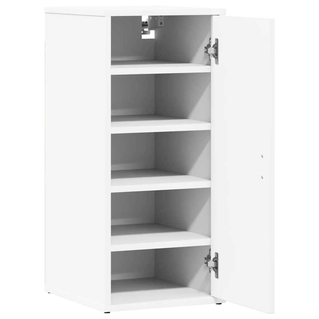vidaXL Shoe Cabinets 2 pcs White 32x35x70 cm Engineered Wood