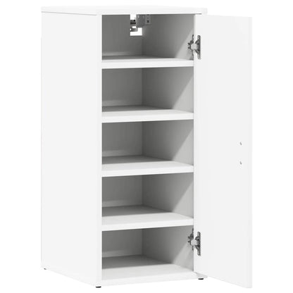 vidaXL Shoe Cabinets 2 pcs White 32x35x70 cm Engineered Wood