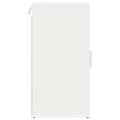 vidaXL Shoe Cabinets 2 pcs White 32x35x70 cm Engineered Wood