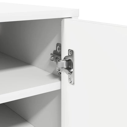 vidaXL Shoe Cabinets 2 pcs White 32x35x70 cm Engineered Wood