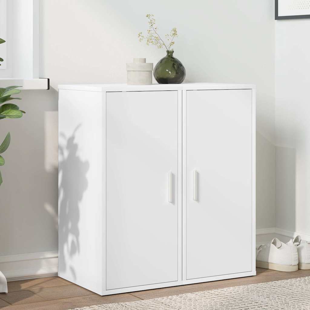 vidaXL Shoe Cabinets 2 pcs White 32x35x70 cm Engineered Wood