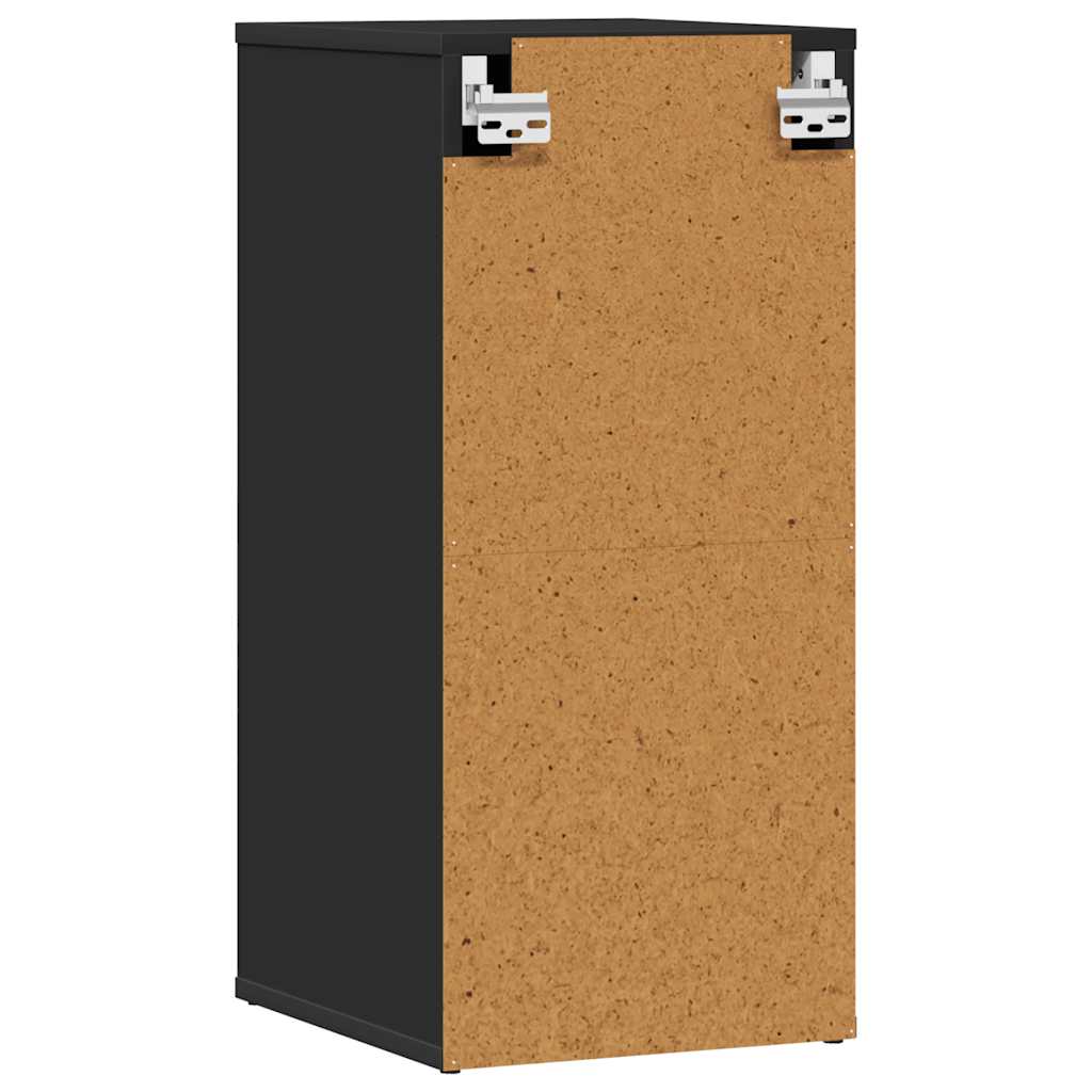 vidaXL Shoe Cabinet Black 32x35x70 cm Engineered Wood