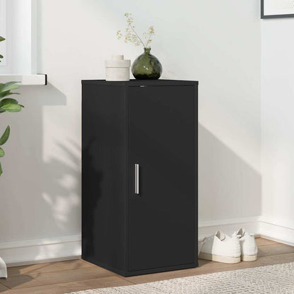 vidaXL Shoe Cabinet Black 32x35x70 cm Engineered Wood