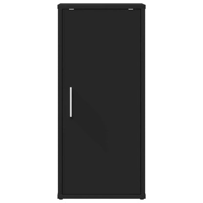 vidaXL Shoe Cabinets 2 pcs Black 32x35x70 cm Engineered Wood