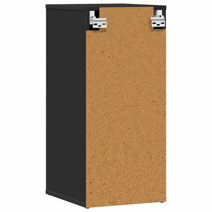 vidaXL Shoe Cabinets 2 pcs Black 32x35x70 cm Engineered Wood