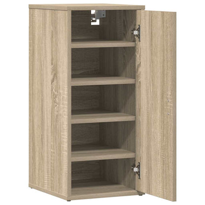 vidaXL Shoe Cabinet Sonoma Oak 32x35x70 cm Engineered Wood