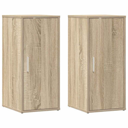 vidaXL Shoe Cabinets 2 pcs Sonoma Oak 32x35x70 cm Engineered Wood