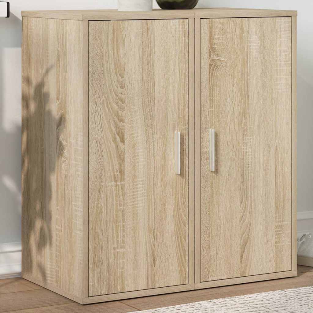 vidaXL Shoe Cabinets 2 pcs Sonoma Oak 32x35x70 cm Engineered Wood