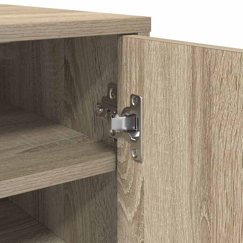 vidaXL Shoe Cabinets 2 pcs Sonoma Oak 32x35x70 cm Engineered Wood