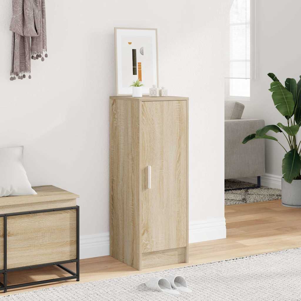 vidaXL Shoe Cabinet Sonoma Oak 32x35x92 cm Engineered Wood