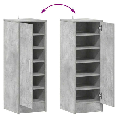 vidaXL Shoe cabinets 32 x 35 x 92 cm Concrete Grey 6 pairs of shoes