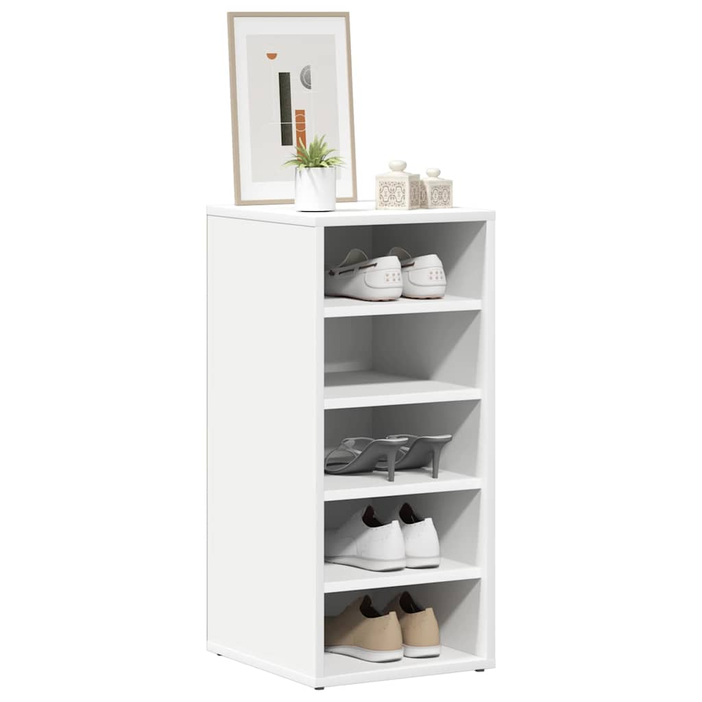 vidaXL Shoe Cabinets 2 pcs White 31.5x35x70 cm Engineered Wood