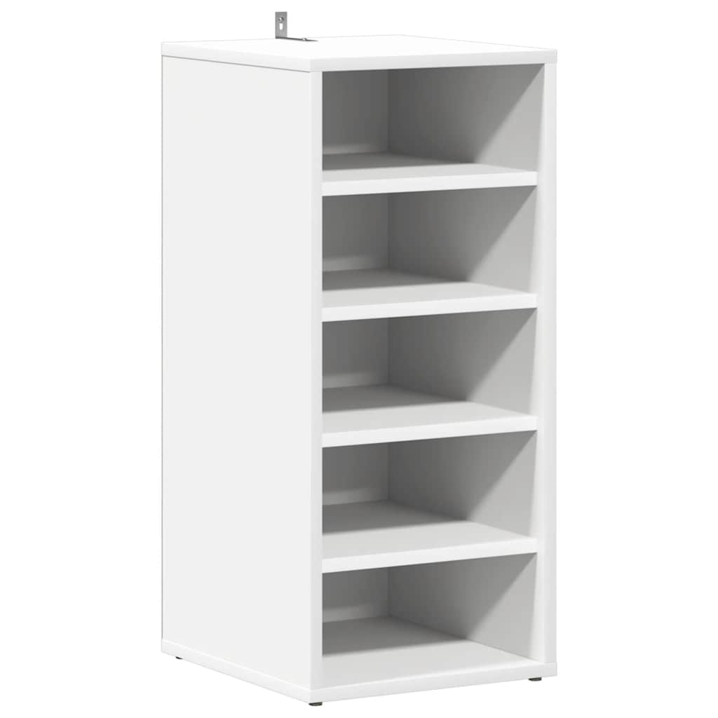 vidaXL Shoe Cabinets 2 pcs White 31.5x35x70 cm Engineered Wood