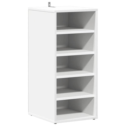 vidaXL Shoe Cabinets 2 pcs White 31.5x35x70 cm Engineered Wood