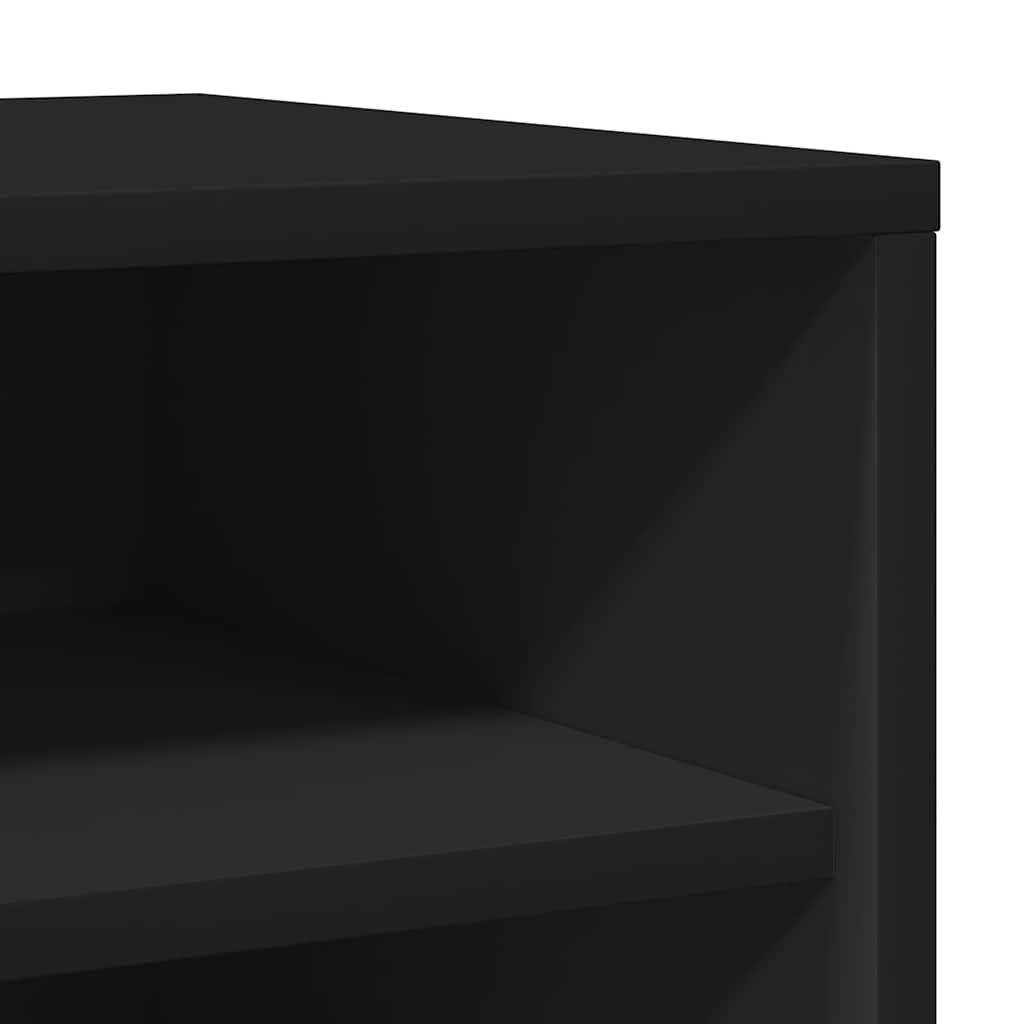 vidaXL Shoe cabinets 31.5 x 35 x 70 cm Black 5 pairs of shoes
