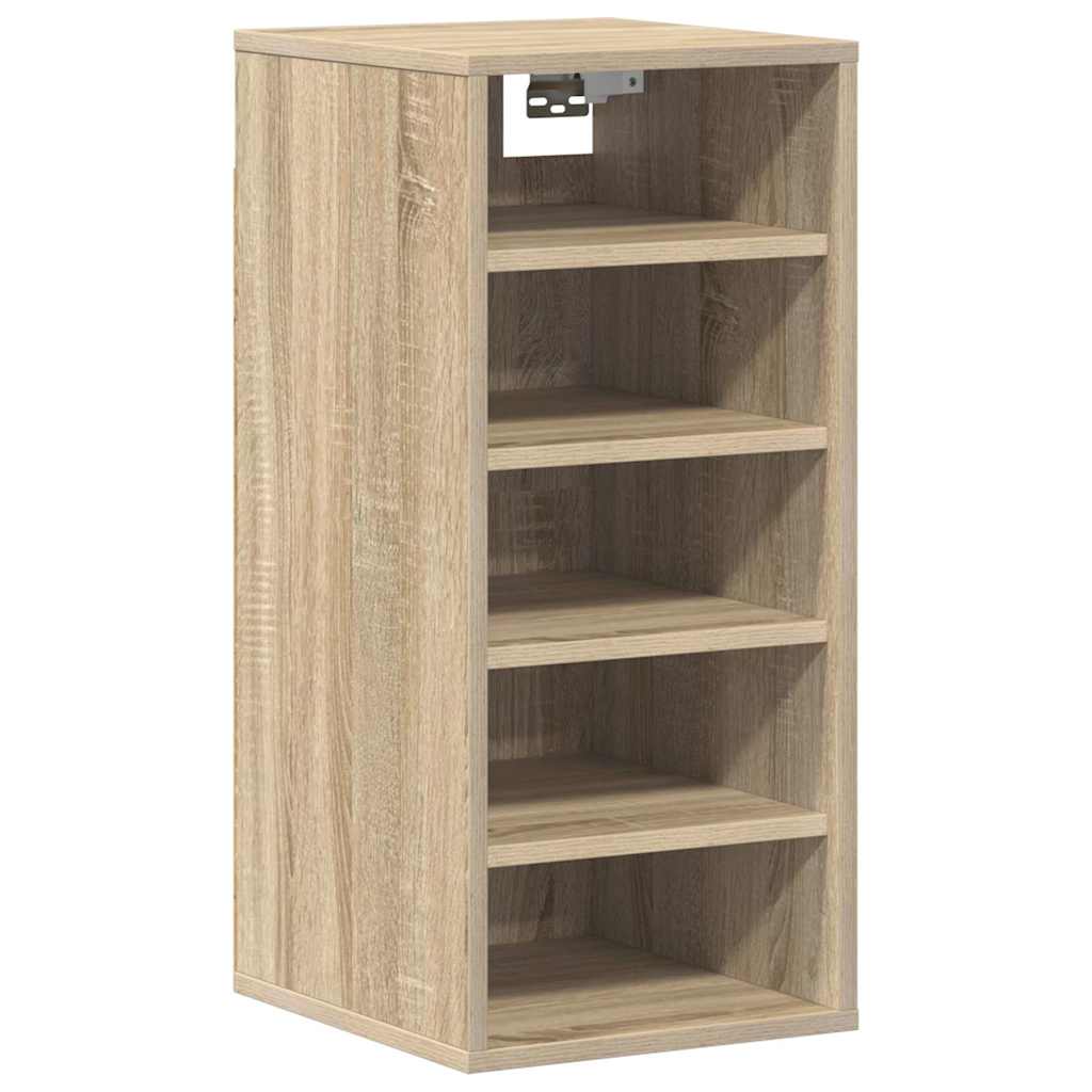vidaXL Shoe Cabinets 2 pcs Sonoma Oak 31.5x35x70 cm Engineered Wood