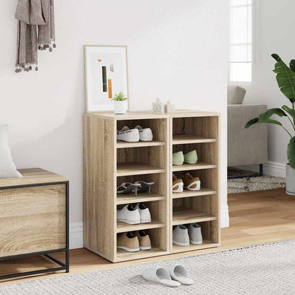 vidaXL Shoe Cabinets 2 pcs Sonoma Oak 31.5x35x70 cm Engineered Wood