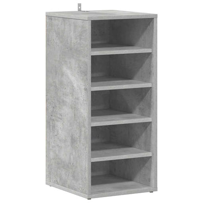 vidaXL Shoe cabinets 31.5 x 35 x 70 cm Concrete Grey 5 compartments