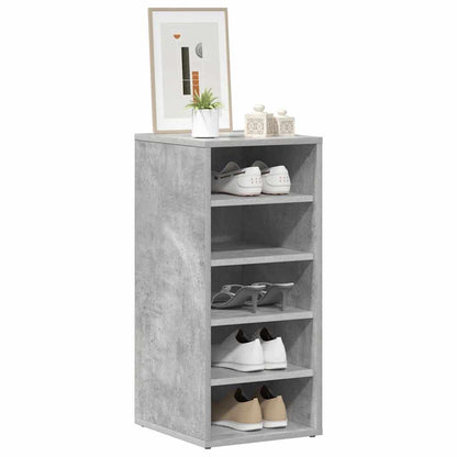 vidaXL Shoe cabinets 31.5 x 35 x 70 cm Concrete Grey 5 compartments