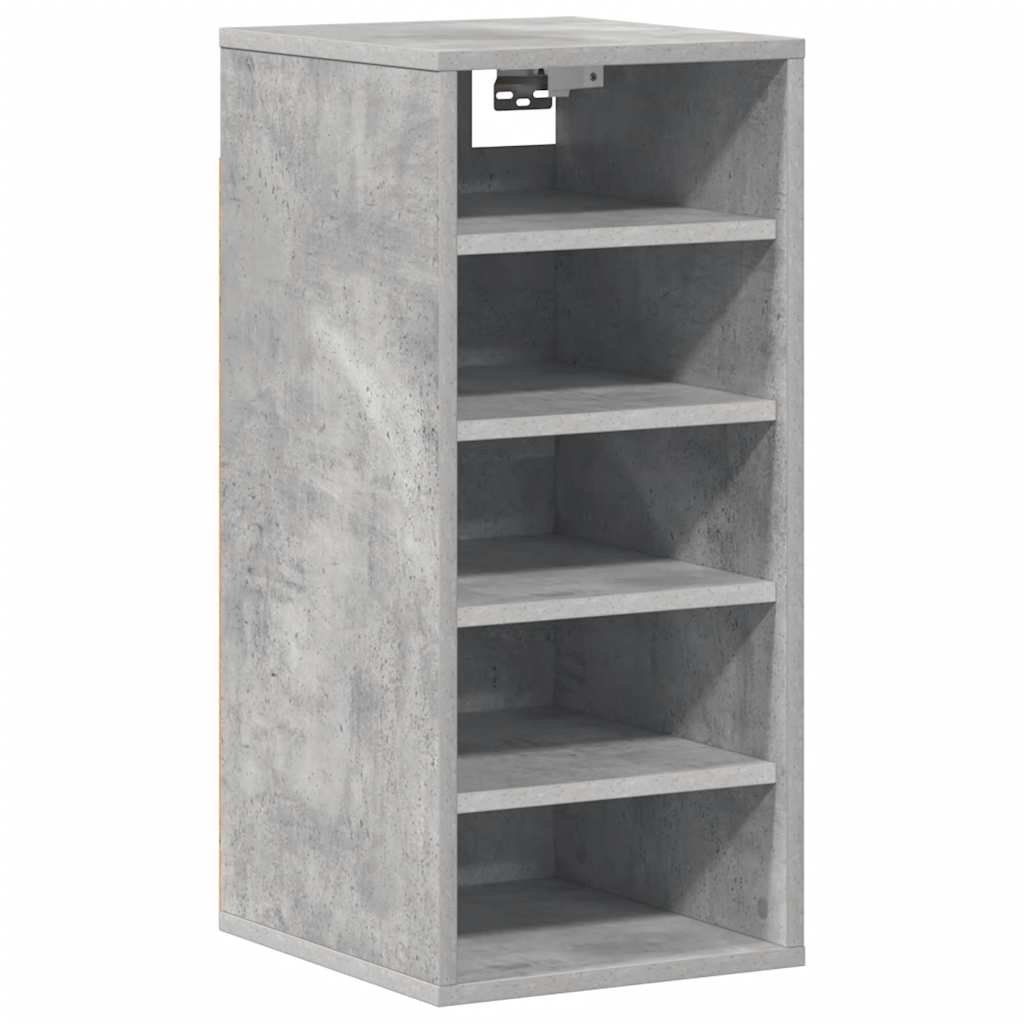 vidaXL Shoe cabinets 31.5 x 35 x 70 cm Concrete Grey 5 compartments