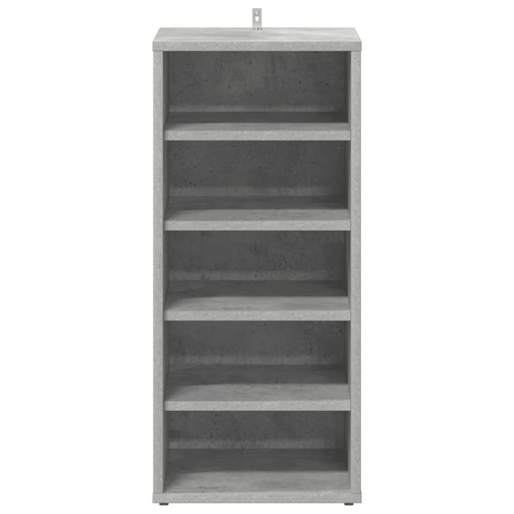 vidaXL Shoe cabinets 31.5 x 35 x 70 cm Concrete Grey 5 compartments