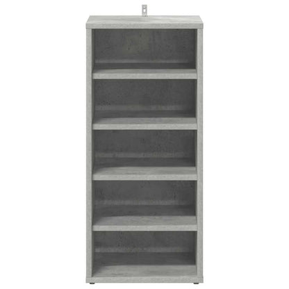 vidaXL Shoe cabinets 31.5 x 35 x 70 cm Concrete Grey 5 compartments