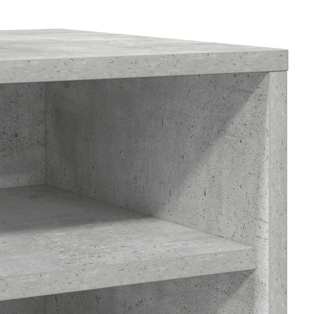 vidaXL Shoe cabinets 31.5 x 35 x 70 cm Concrete Grey 5 compartments