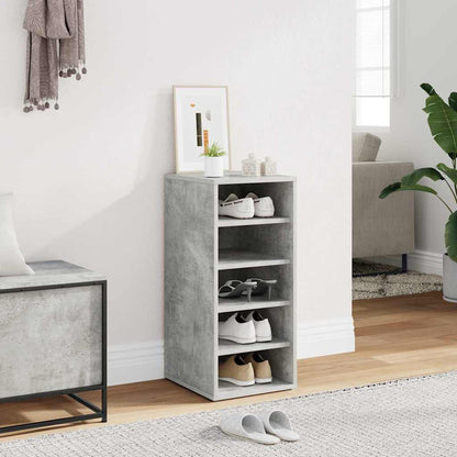 vidaXL Shoe cabinets 31.5 x 35 x 70 cm Concrete Grey 5 compartments