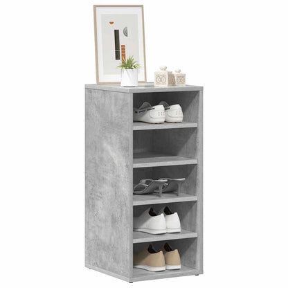 vidaXL Shoe Cabinets 2 pcs Concrete Grey 31.5x35x70 cm Engineered Wood