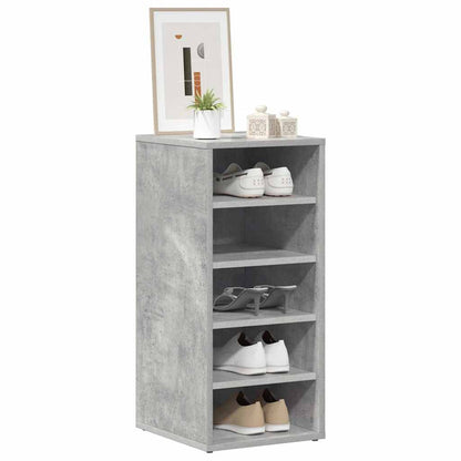 vidaXL Shoe Cabinets 2 pcs Concrete Grey 31.5x35x70 cm Engineered Wood