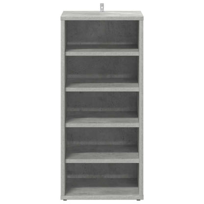 vidaXL Shoe Cabinets 2 pcs Concrete Grey 31.5x35x70 cm Engineered Wood