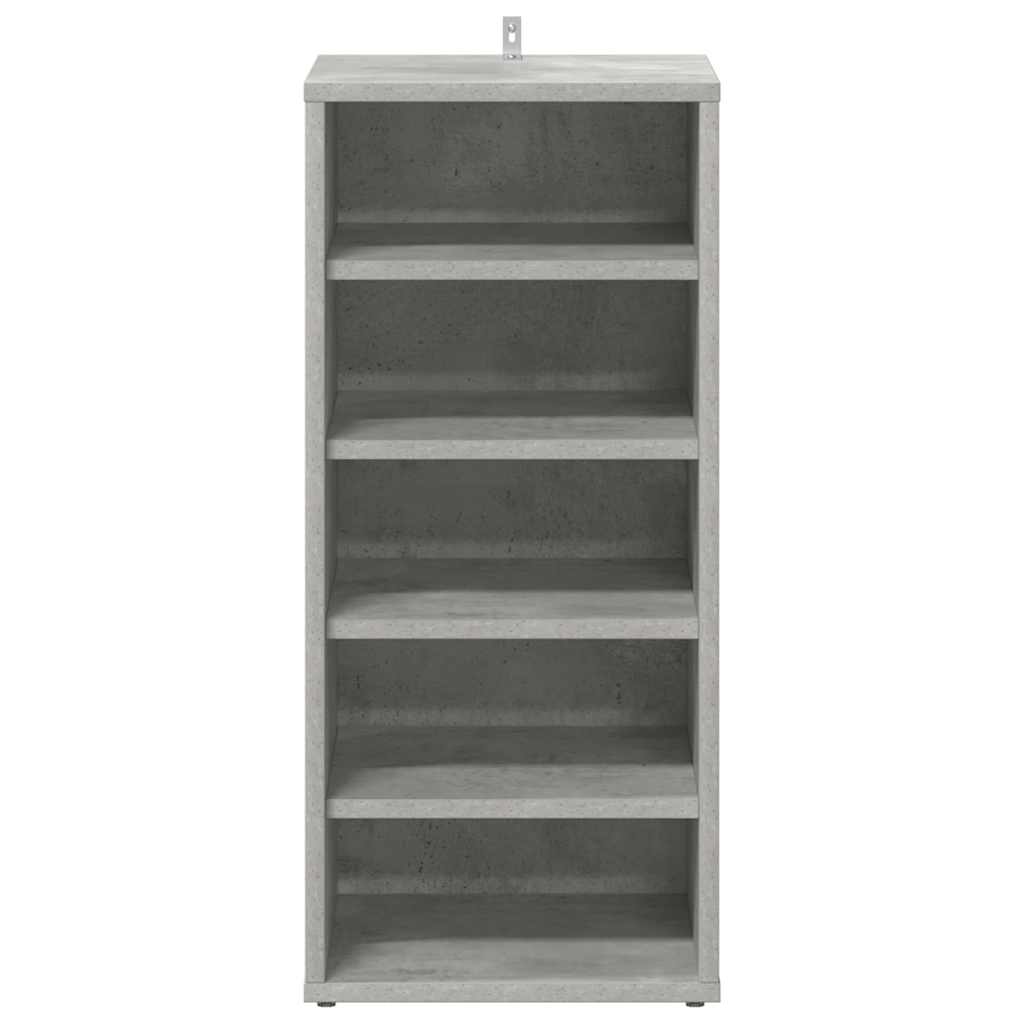 vidaXL Shoe Cabinets 2 pcs Concrete Grey 31.5x35x70 cm Engineered Wood