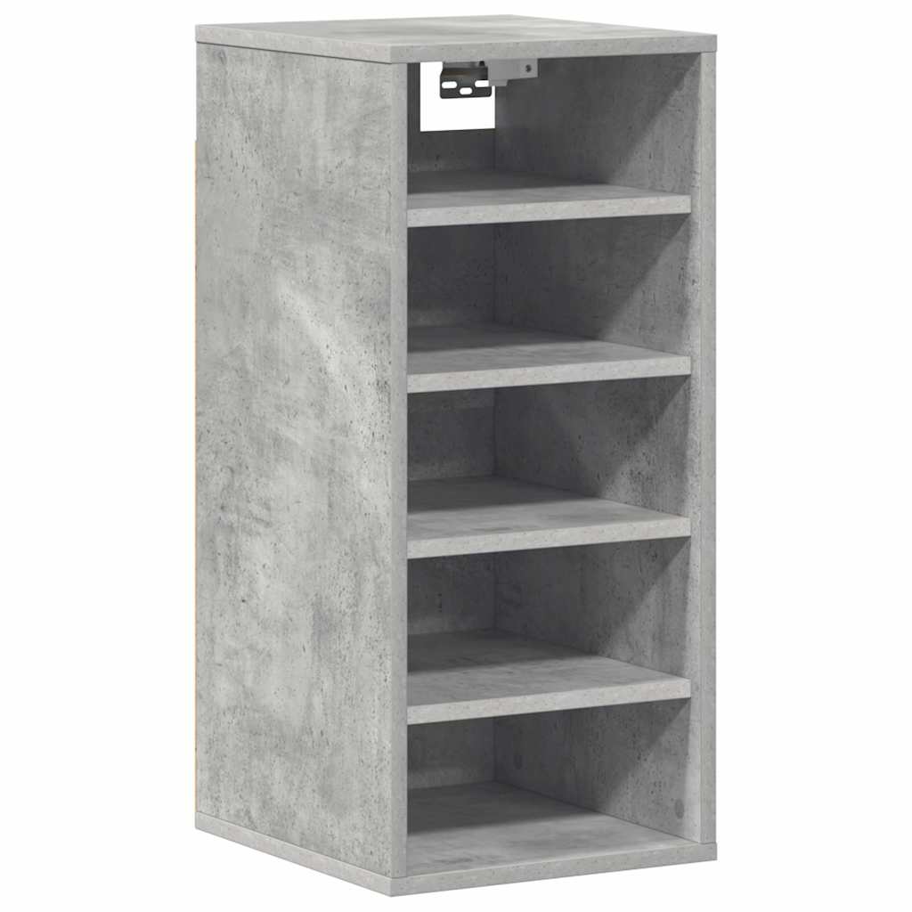 vidaXL Shoe Cabinets 2 pcs Concrete Grey 31.5x35x70 cm Engineered Wood