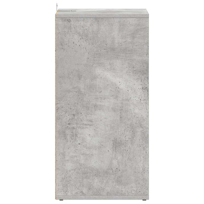 vidaXL Shoe Cabinets 2 pcs Concrete Grey 31.5x35x70 cm Engineered Wood