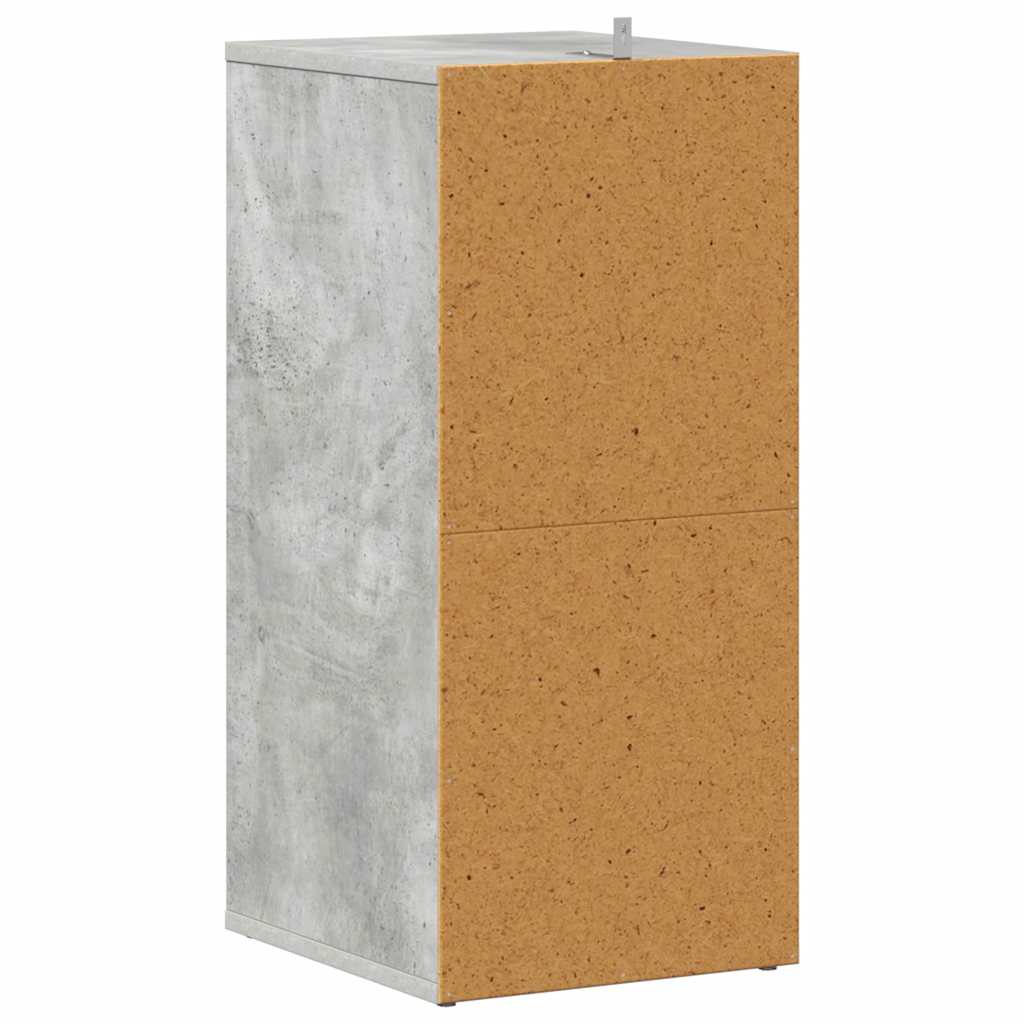 vidaXL Shoe Cabinets 2 pcs Concrete Grey 31.5x35x70 cm Engineered Wood