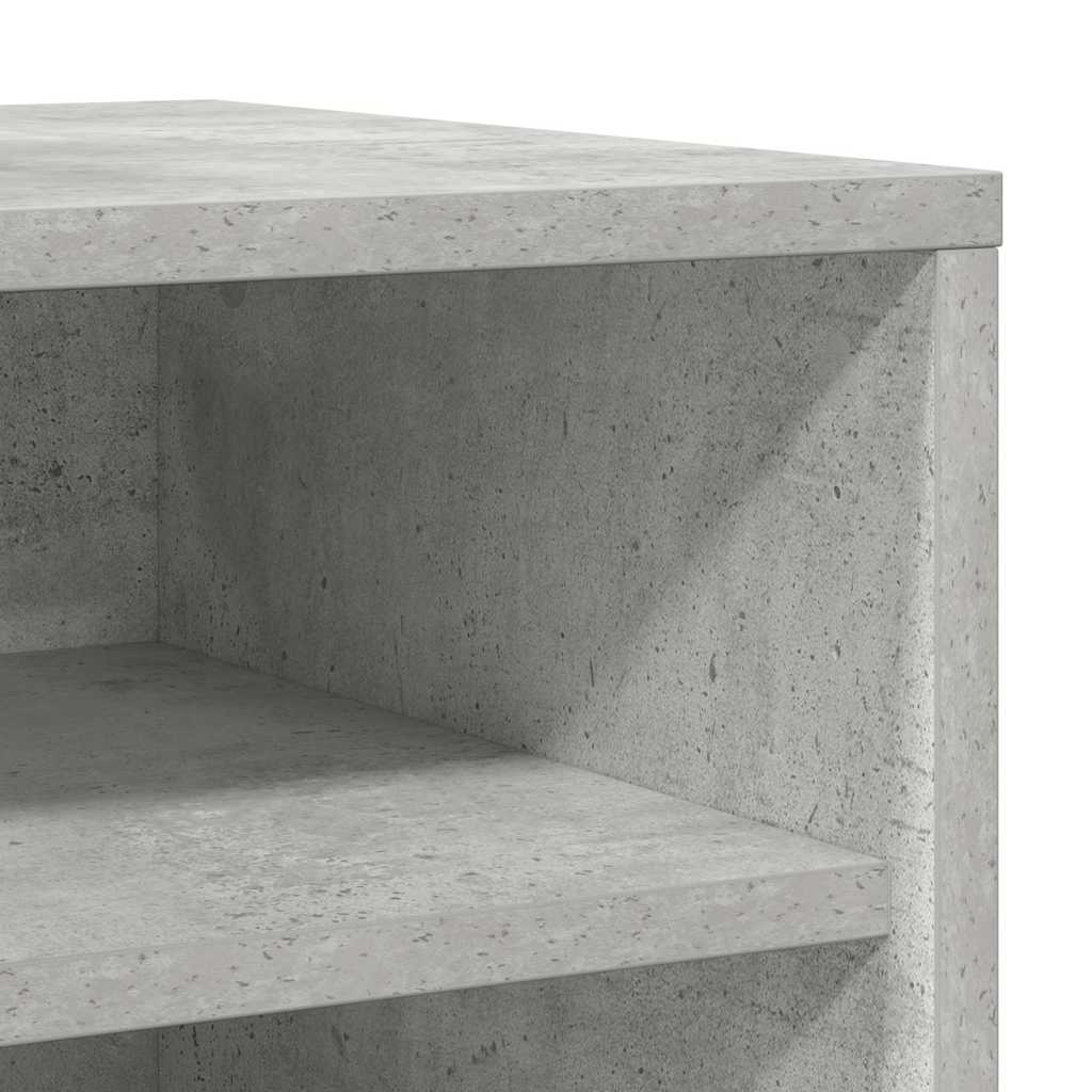 vidaXL Shoe Cabinets 2 pcs Concrete Grey 31.5x35x70 cm Engineered Wood