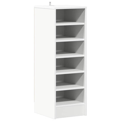vidaXL Shoe cabinets 31.5 x 35 x 90 cm White 6 compartments