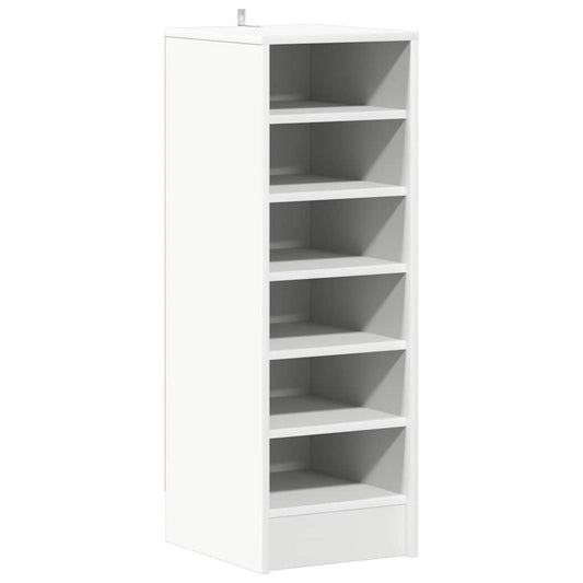 vidaXL Shoe cabinets 31.5 x 35 x 90 cm White 6 compartments