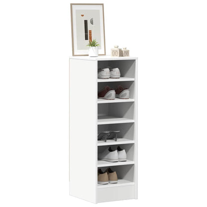 vidaXL Shoe cabinets 31.5 x 35 x 90 cm White 6 compartments