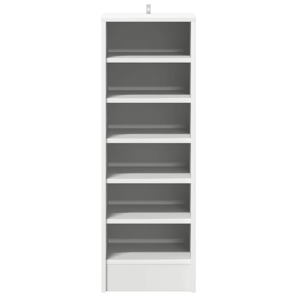 vidaXL Shoe cabinets 31.5 x 35 x 90 cm White 6 compartments