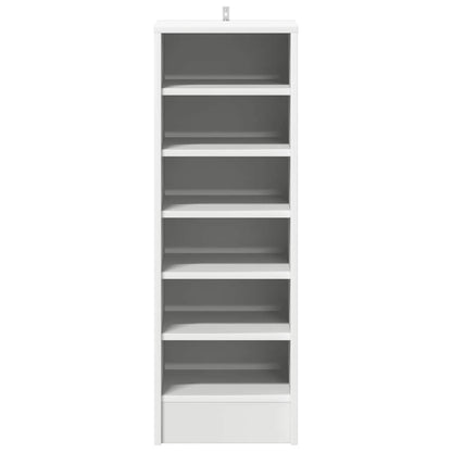 vidaXL Shoe cabinets 31.5 x 35 x 90 cm White 6 compartments