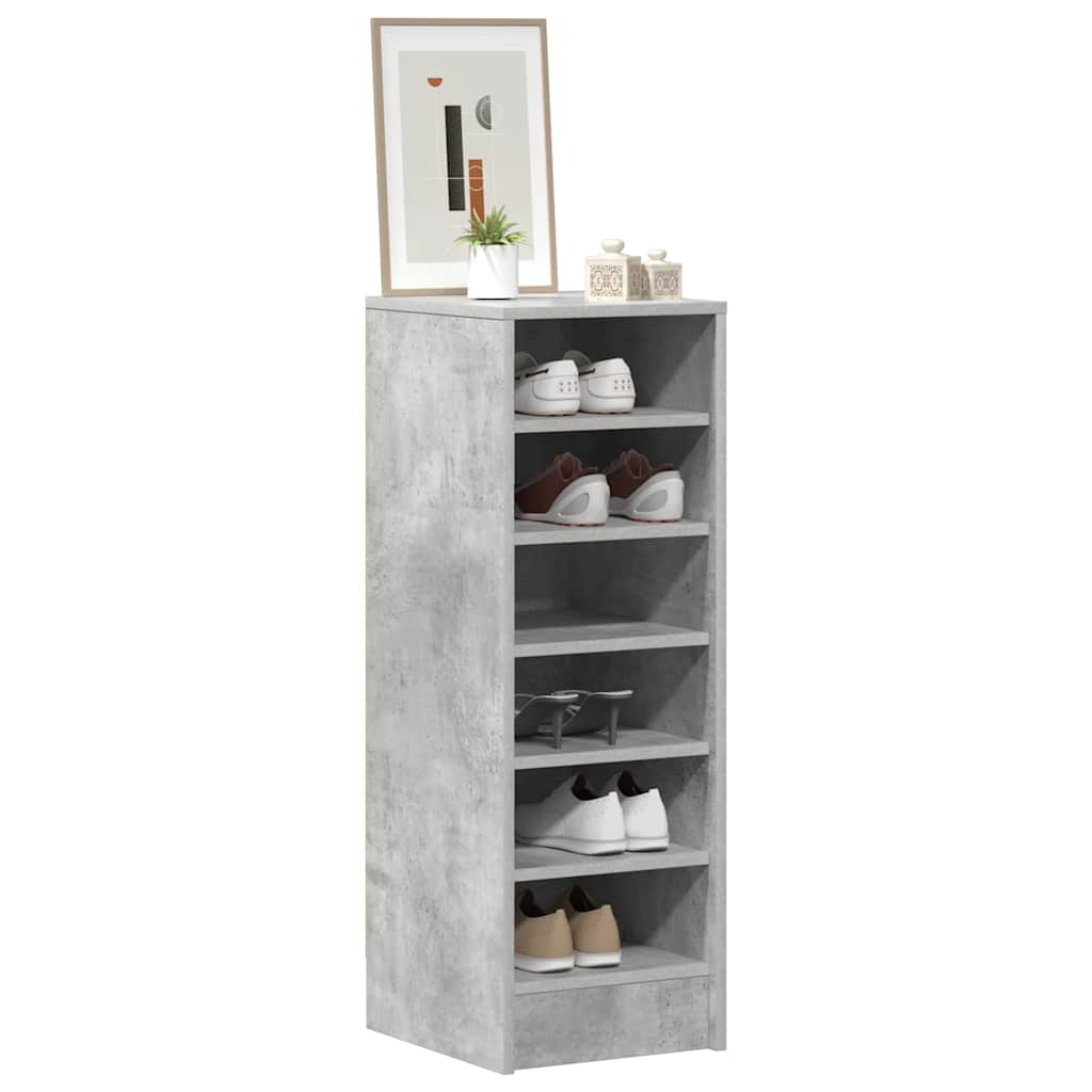 vidaXL Shoe cabinets 31.5 x 35 x 90 cm Concrete Grey