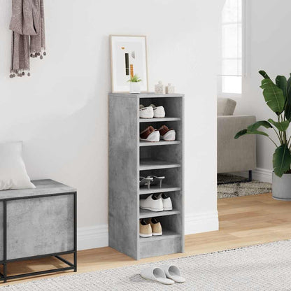 vidaXL Shoe cabinets 31.5 x 35 x 90 cm Concrete Grey