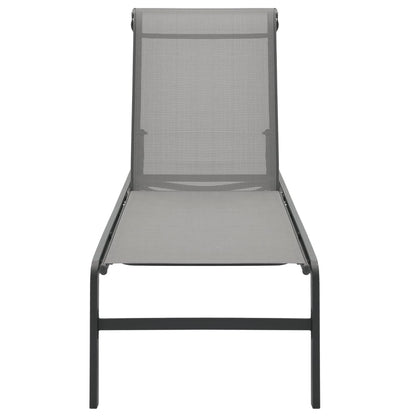 vidaXL Sun Loungers 2 pcs with Table Textilene and Steel